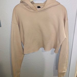 Nude cropped sweater